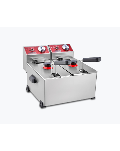 Silverinox 2141 Elektrik Fritöz 3+3 Litr İkili Qazan 4000W