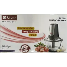 Silver SL-7301 Mətbəx Doğrayıcısı – 2 Sürətli Elektrik Doğrayıcı