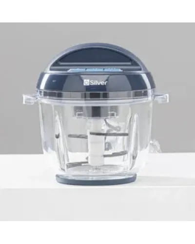 Silver SL-7301 Mətbəx Doğrayıcısı – 2 Sürətli Elektrik Doğrayıcı