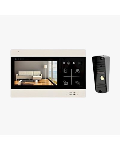 Комплект видеодомофона Hermax HR-LN-04 Black + HE-ST-60P с экраном 4.3
