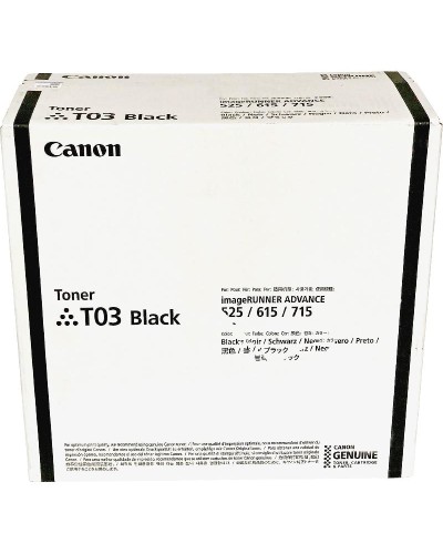 Canon T03 BK 2725C001AA Black Original Toner Kartrici