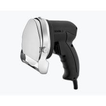 80W gücündə elektrik dönər kəsən maşın. Qalınlıq tənzimləmə funksiyası ilə dəqiq və sürətli kəsmə. Restoran və dönərxanalar üçün ideal.