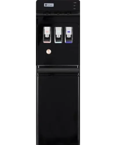 Silver 3 Kranlı Su Dispenseri 12L İsti və Soyuq Su Qara