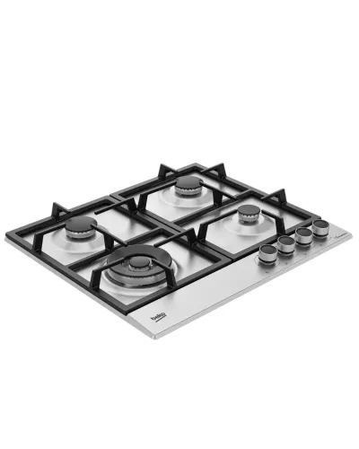 Газовая варочная панель – 4 конфорки, нержавеющая сталь