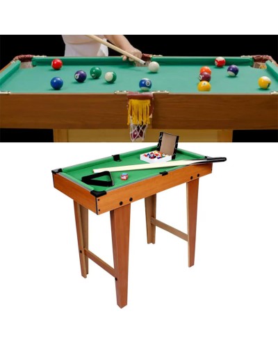 Masaüstü Bilyard Dəsti 70x60 sm – Həvəskarlar üçün Taxta Bilyard Masası