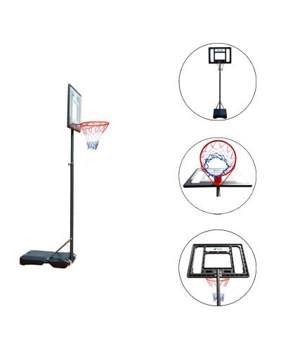 Divara Bərkidilən Basketbol Lövhəsi 136x80 sm – Polikarbonat, Polad Üzük ilə