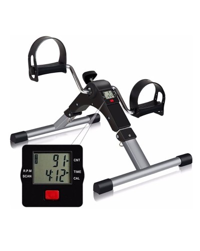 Мини велотренажёр OEM 9801A (F70) – складной педальный тренажёр с LCD