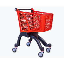 Пластиковая тележка для магазина 100 л – Лёгкая и прочная тележка