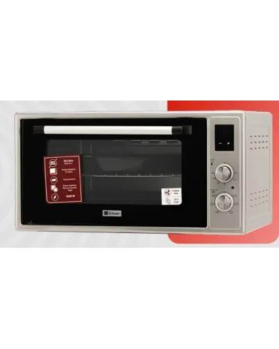 Silver SL-2065 Mikrodalğalı Soba 50L 1600W Aeroqril və Ekran