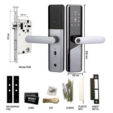 Smart Lock QL-S814 Ağıllı Qapı Kilidi – Barmaq İzi, Şifrəli Giriş və Mobil İdarəetmə