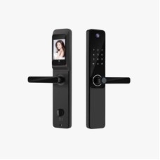 Smart Lock QL-S802 Pro Qara Ağıllı Qapı Kilidi – Bluetooth, Barmaq İzi, Şifrə və Kart