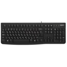 Klaviatura Logitech K120 for Business – Russian Layout, USB, Qara