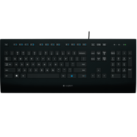 Klaviatura Logitech K280e Business Corded Keyboard – Russian Layout, USB, Qara