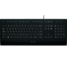 Klaviatura Logitech K280e Business Corded Keyboard – Russian Layout, USB, Qara