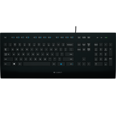 Klaviatura Logitech K280e Business Corded Keyboard – Russian Layout, USB, Qara