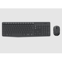 Logitech MK235 simsiz klaviatura və siçan dəsti – tam ölçülü klaviatura, rəqəmsal blok və 2.4GHz bağlantı.