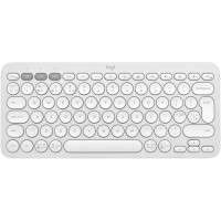 Logitech Pebble Keys 2 K380s – Tonal White, US International, Bluetooth