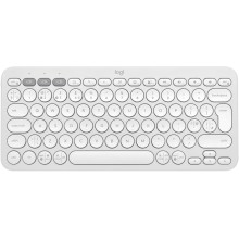 Logitech Pebble Keys 2 K380s – Tonal White, US International, Bluetooth