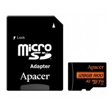 SD kart Apacer microSDXC UHS-I U3 V30 A2 128GB + Adapter