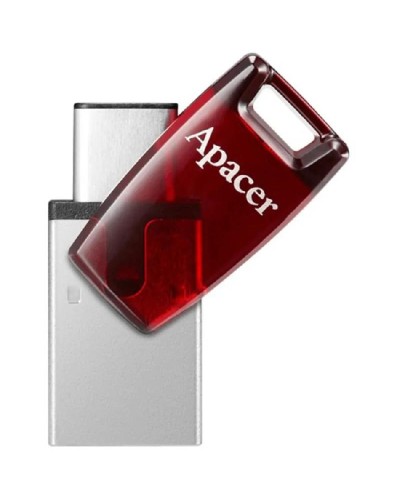 Apacer AH180 AP64GAH180R-1 64GB USB-C və USB-A Fleş Yaddaş