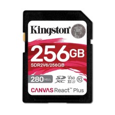 Kingston Canvas React Plus 256GB SDXC UHS-II U3 V60 Yaddaş Kartı