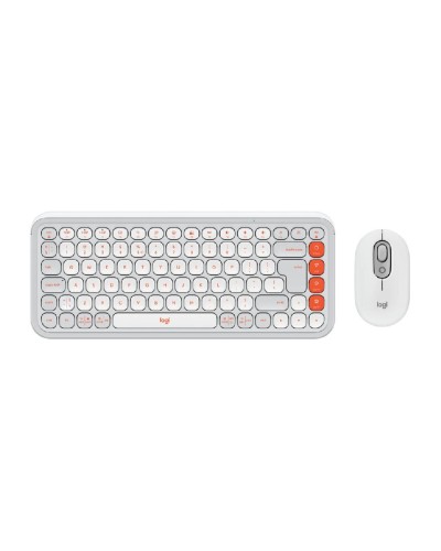 Logitech POP Icon Combo 920-013141 Simsiz Klaviatura və Mouse Dəsti Off White