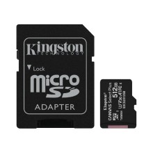 SD kart Kingston Canvas Select Plus 512GB microSDXC 100R A1 C10 + Adapter