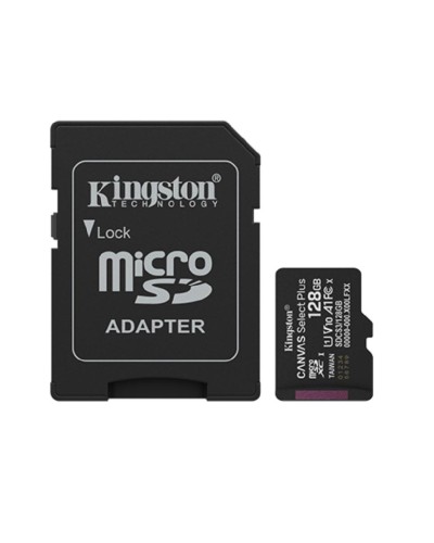 SD kart Kingston Canvas Select Plus Gen3 128GB microSDXC 150MB/s A1 + Adapter