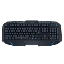 Genius KB-G265 USB Игровая Клавиатура – Синяя Подсветка, 2x USB Hub