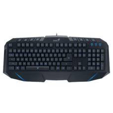 Genius KB-G265 USB Oyun Klaviaturası – Mavi İşıqlandırma, 2x USB Hub