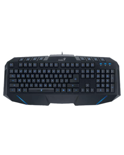 Genius KB-G265 USB Oyun Klaviaturası – Mavi İşıqlandırma, 2x USB Hub