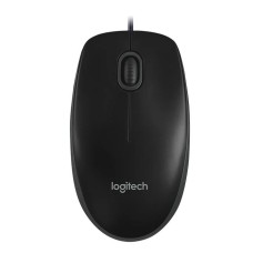 LOGITECH Corded Mouse B100 – USB Naqilli Ofis Siçanı (Black)