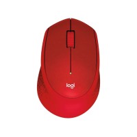 Logitech Wireless Mouse M330 Silent Plus – Red – 2.4GHz