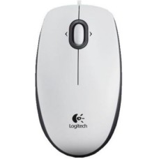 Logitech M100 USB Mouse – White
