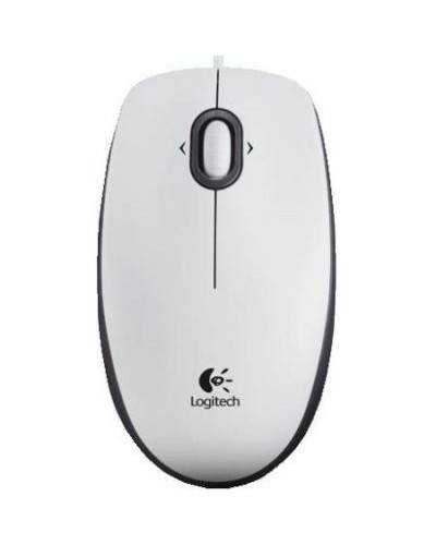 Logitech M100 USB Mouse – White