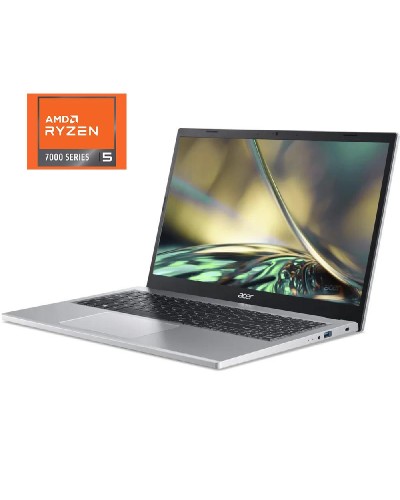 Acer 15.6 Noutbuk FHD IPS Laptop Ryzen 5 7520U 16GB RAM 512GB SSD AMD Radeon Graphics FreeDos Silver