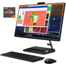 Monoblok Lenovo IdeaCentre AIO 5 24ALC6 Ryzen 7 5700U 16GB 256GB SSD + 1TB HDD 23.8" FHD IPS (Grey, FreeDOS)