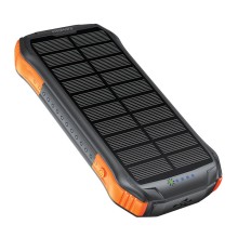 Promate SOLARTANK-10PDQI 10000mAh Günəşli Power Bank – 20W PD, 10W Simsiz, LED Fənər