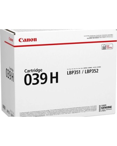 Canon Cartridge 039H EUR – Qara Yüksək Tutumlu Toner Kartric
