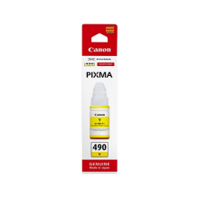 Canon GI-490 Y Yellow Original Ink Bottle (70 ml, 7000 səhifə)