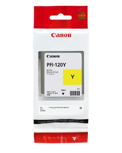 Canon PFI-120 Yellow Original Ink Tank – imagePROGRAF TM Seriyası (130 ml)