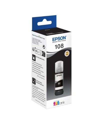 Epson 108 EcoTank BK Qara Mürəkkəb Bottle