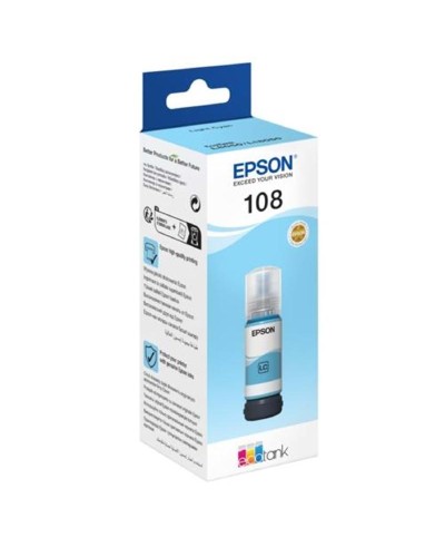 Epson 108 EcoTank LC Light Cyan Mürəkkəb Bottle