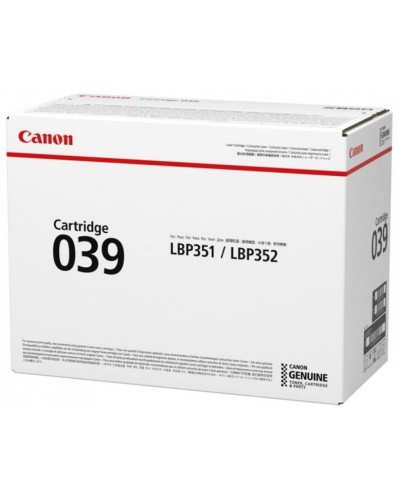 Canon Cartridge 039 0287C001 Black Toner Kartrici