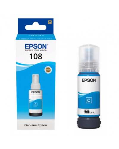 Epson 108 EcoTank CY C13T09C24A Cyan Оригинальные чернила
