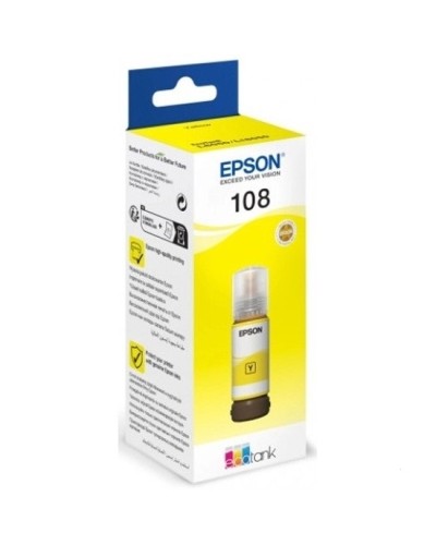 Epson 108 EcoTank Y C13T09C44A Yellow Оригинальные чернила