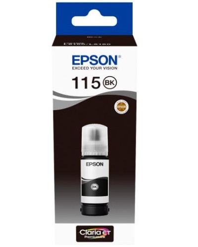Epson 115 EcoTank Pigment BK C13T07C14A Black Оригинальные пигментные чернила