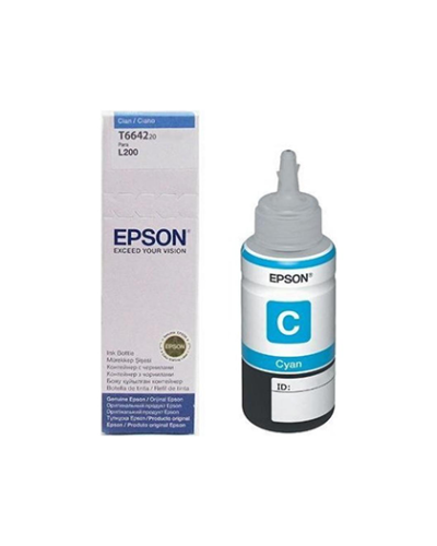Epson T6642 C13T66424A Cyan Оригинальные чернила EcoTank 70 мл