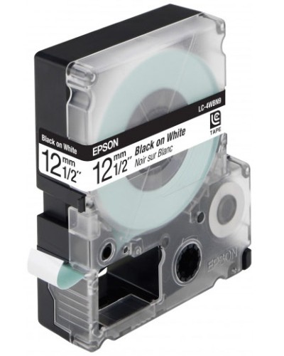 Epson LK-4WBN C53S654021 Black/White Оригинальная лента для этикеток 12 мм x 9 м