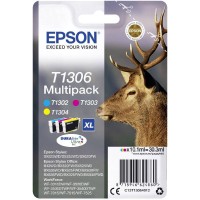 Epson T1306 C13T13064012 DURABrite Ultra 3 цвета XL Оригинальный комплект картриджей 30.3 мл